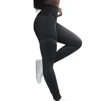 Wanita Legging Celana Kurus Mulus Celana Pinggang Tinggi Hip Pengangkat Warna Solid Olahraga Kebugaran Gym Celana Elastis Legging