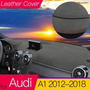 untuk Audi A1 2012~2018 Kulit Anti-Slip Tikar Dashmat Dash Dashboard Penutup Pelindung Pad 2013 2014 2015 2016 2017 Aksesoris