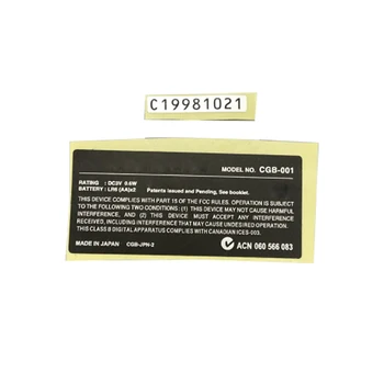 1 Buah untuk Konsol Game GBC Stiker Belakang Label Baru Pengganti Stiker Cangkang Warna Gameboy