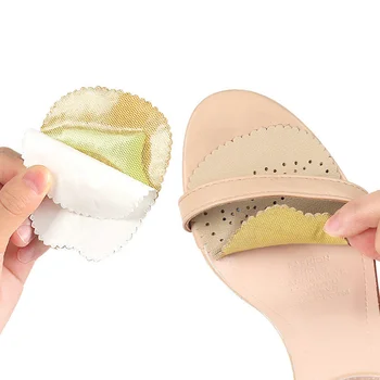 1 Pasang Stiker Anti Selip Kulit Premium Wanita untuk Sepatu Hak Tinggi Sisipan Antiselip Di Kaki Depan Bantalan Kaki Sol Gel Berperekat