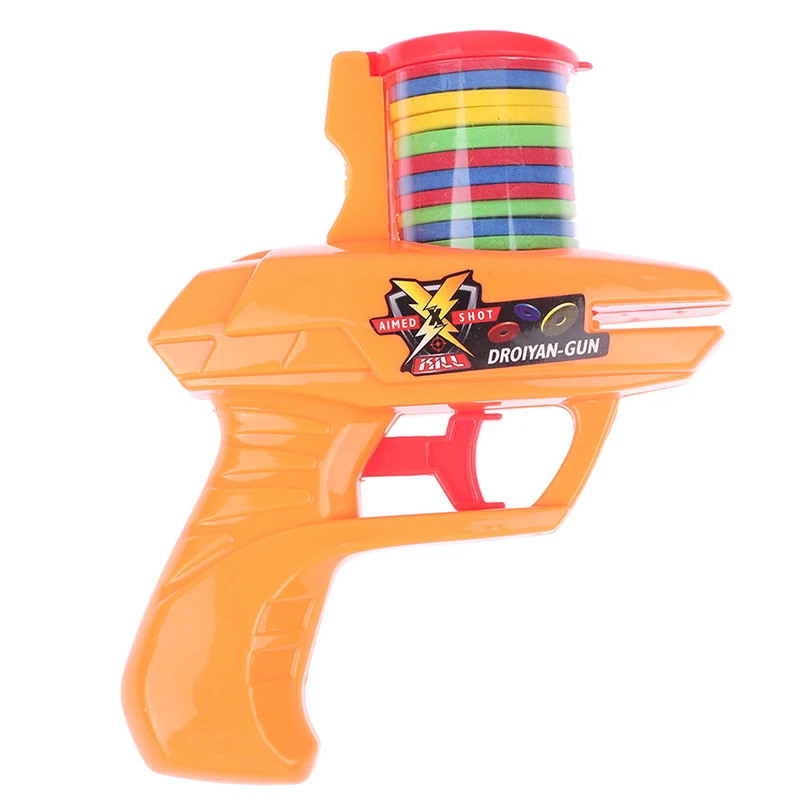 1 Buah Senjata Piring Terbang Anak-anak Klasik Peluru Lembut EVA Mainan Anak-anak Pesta Luar Ruangan Hadiah Natal - 0