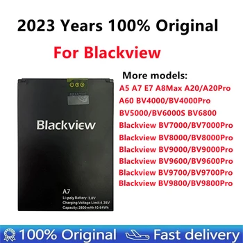 100% Asli untuk Blackview A7 A5 A60 E7 E7S A8 Max A20 BV4000 BV5000 BV6000 BV6000S BV7000 BV8000 BV9000 Baterai Ponsel Pro