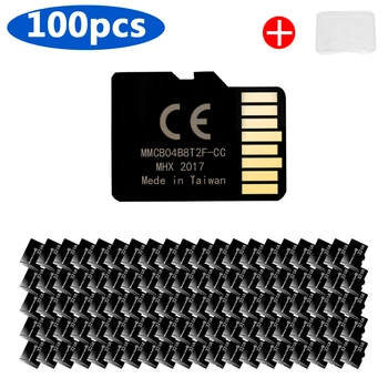 100 buah / banyak Kartu Memori 64GB 32GB 16GB 8GB Memori Flash Kelas 10 Kartu SD TF Kecepatan Tinggi untuk Ponsel Cerdas/PC / Kamera Hadiah Bisnis