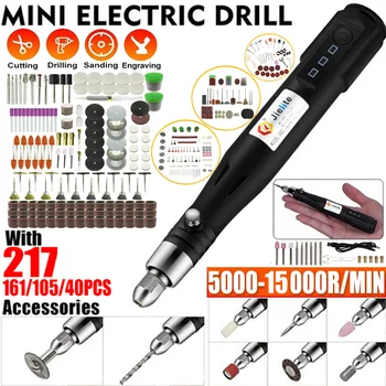 15000 Rpm Handheld USB Mini Penggiling Listrik Bor Engraving Pen Polishing Mesin dengan Body Rotary Alat Aksesoris DIY Set