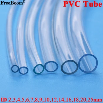 1M/3M / 5M Selang Plastik PVC Transparan Tabung Pompa Air Berkualitas Tinggi 2 3 4 5 6 8 10 12 14 16 18 20 Diameter Dalam 25mm