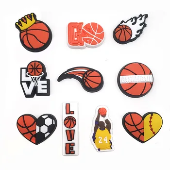 1pcs Lucu Kartun Basket Gaya Sepatu Olahraga Dekorasi Buaya Pesona PVC Menyumbat Sepatu Gelang Gelang Perlengkapan Pesta Hadiah