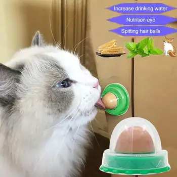 2 Buah Camilan Catnip Kucing Sehat Permen Kucing Menjilati Bola Energi Nutrisi Mainan Anak Kucing Produk Hewan Peliharaan Mainan Permen Tetap untuk Kucing