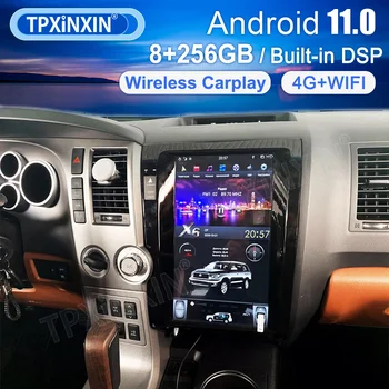 2 Din Android 11.0 8G+128GB Untuk Toyota Tundra Sequoia 2007-2013 Pemutar Multimedia Mobil Radio Unit Kepala Navigasi GPS Stereo Otomatis