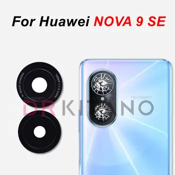 2 buah / lot Lensa Kaca Kamera Belakang Belakang untuk Huawei Nova 9 SE Pengganti dengan Stiker Perekat JLN-LX1 JLN-LX3