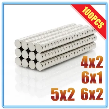 20/50/100/200 Buah Magnet Bulat Kecil Panas 4X2 5x2 5x3 6x1 6x2mm Magnet Kuat Magnet Neodymium Tanah Jarang Magnet Kuat