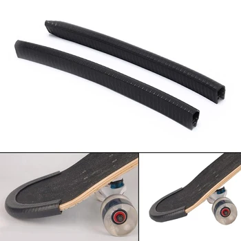 2PCS Anti-Tabrakan Skateboard Bumper Strip Skate Papan Perlindungan Strip Skateboard Aksesoris