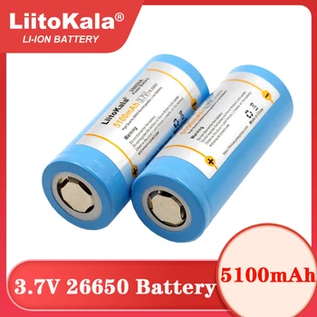 3 Pcs LiitoKala 26650-55A 5000 mAh 26650 Li-ion 3.7 v Baterai Isi Ulang untuk Senter 20A 3.6 V Power Baterai