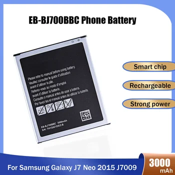 3000 mAh EB-BJ700BBC EB-BJ700CBE EB-BJ700CBC Penggantian Baterai Ponsel untuk Samsung Galaxy J4 J7 Neo 2015 J7009 J7000 J7008 J700F