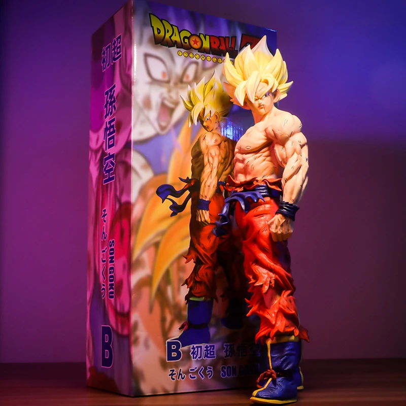 43cm Sosok Dragon Ball Z Son Goku Figur Aksi GK Super Saiyan Vegeta Figur Anime Koleksi Model Patung PVC Hadiah Mainan - 3