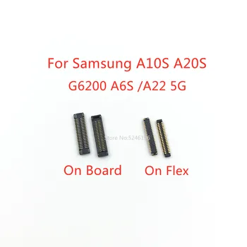 5-10 Buah Layar Tampilan LCD Konektor FPC Fleksibel 40Pin untuk Samsung Galaxy G6200 A6S A10S A107 A20S A207 A22 Steker 5G A226 Terpasang Di Papan