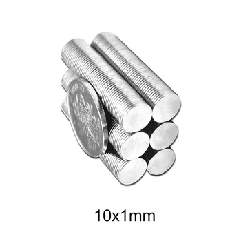 50~1000 BUAH Magnet Neodymium Tipis 10x1 mm Cakram Magnet Permanen 10mm X 1mm Magnet Bulat Kuat 10x1mm Magnet Bulat Kuat 10*1 mm