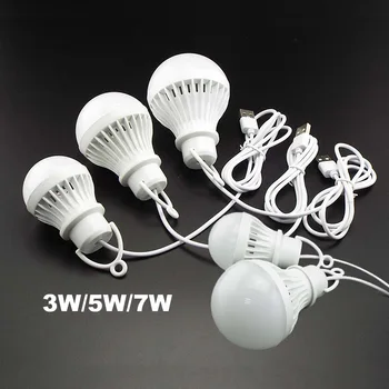 5V USB Power Portable Camping Lampu Lentera Mini LED Bulb Lampu Baca Meja Belajar Super Birght untuk Outdoor