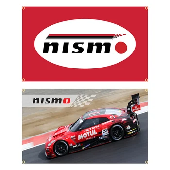 90x150cm Nissans NISMO JDM Performance Flag Polyester Dicetak Spanduk Mobil Balap Garasi atau Luar Ruangan Untuk Dekorasi