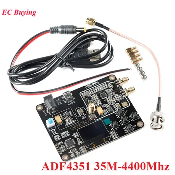 ADF4351 Papan Pengembangan Layar OLED RF Profesional 35M-4.4 G Modul Generator Sinyal Akurat Synthesizer Frekuensi Port USB