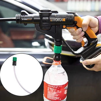 Adaptor Untuk Worx Washer Gun Adapter Tube dengan Botol Coke Selang Washer Gun Tekanan Tinggi Koneksi Cepat Adaptor Washer Tekanan