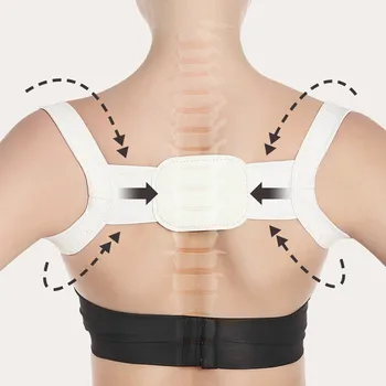 Adjustable Terapi Postur Korektor Bahu Penopang Kembali Brace Koreksi Postur Punggung Penopang Sabuk Bahu Alat Pemijat
