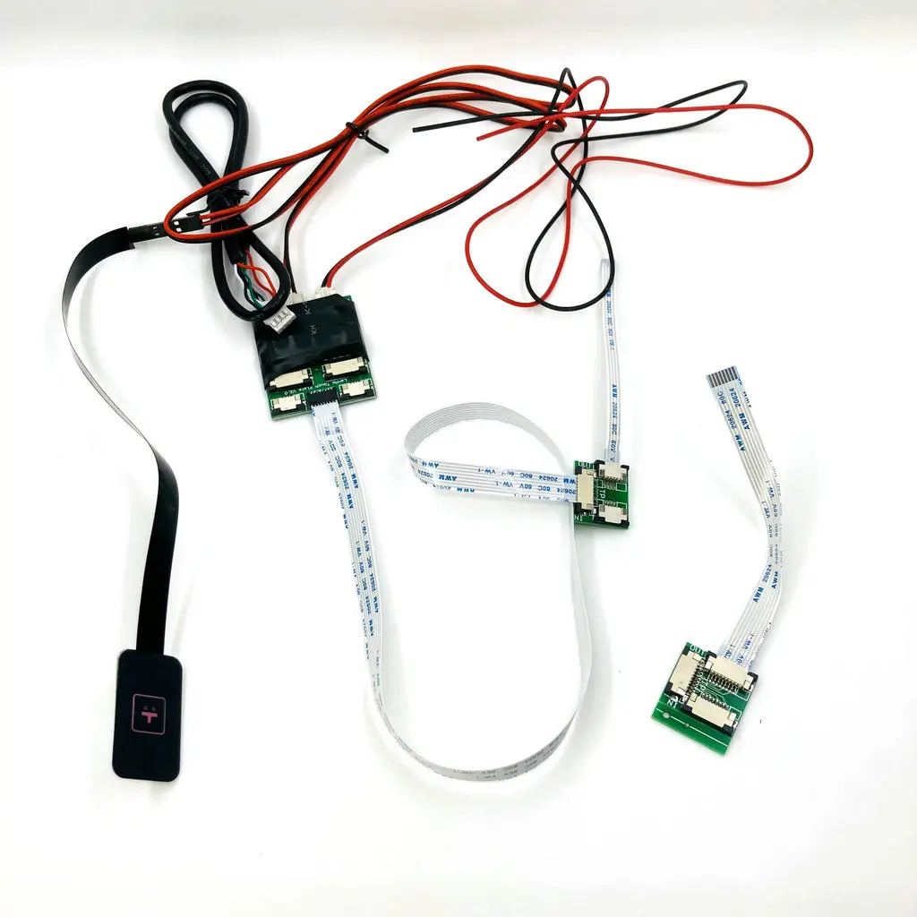 Aksesori Suku Cadang Perbaikan untuk Modul CarPlay Nirkabel Universal Papan Konversi Sentuh Kabel Sentuh Mikrofon RGB - 3