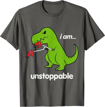 Aku Tak Terbendung T-Rex Dino Keren Lucu Humor Lucu T-shirt Tshirts Tops Tees Desain Baru Katun Hip Hop Hadiah Pria