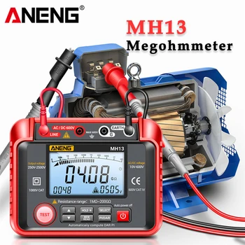 Aneng MH13 Digital Multimeter Megometro Ohm Tester Isolasi Bumi Tinggi Megohmmeter Alat Tegangan Megger Resistance Meter Tester