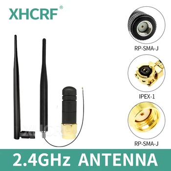 Antena Wifi 2.4 G Hz untuk Router RP SMA Pria IPX 2400MHz Penguat Sinyal Antena Lipat IPEX untuk Zigbee