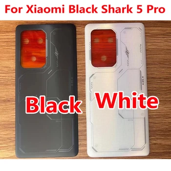 Asli Terbaik Penutup Baterai Belakang Pintu Perumahan untuk Xiaomi Black Shark 5 Pro Penutup Casing Belakang Cangkang Sasis Ponsel dengan Perekat