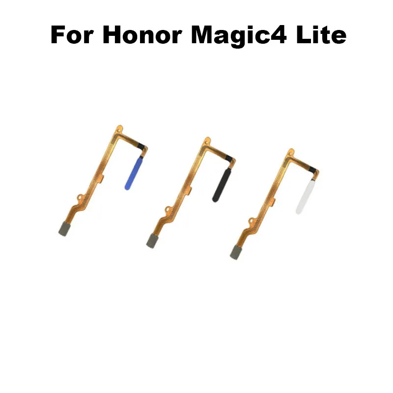 Asli untuk Honor Magic4 Lite Tombol Beranda Sensor Sidik Jari Tombol Daya Kabel Fleksibel Sensor ID Sentuh Suku Cadang Ponsel Pintar Magic 4 - 3