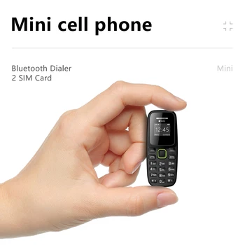 BM310 Ponsel Kecil Tidak Terkunci Earphone Bluetooth Telepon Rekaman Panggilan Otomatis Radiasi Rendah Ponsel Kecil SIM Ganda