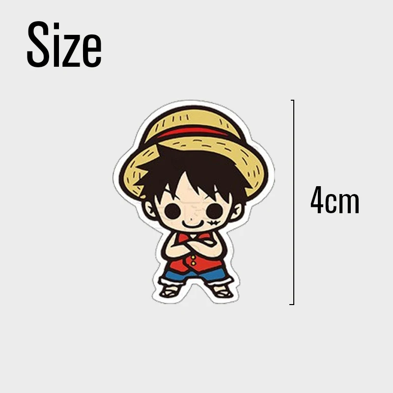 Bandai One Piece Luffy Kartun Anime Periferal Akrilik Magnet Kulkas Dekorasi Rumah Stiker Magnetik Hadiah - 2