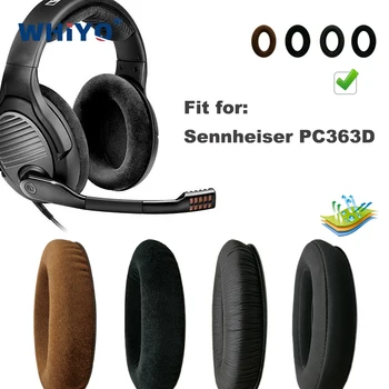 Bantalan Telinga Pengganti untuk Sennheiser PC363D PC 363D 363 D Suku Cadang Headset Penutup Telinga Kulit Penutup Lengan Earphone