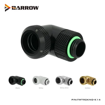 Barrow OD12 14mm Fitting Tabung Keras 90 Siku 360 Adaptor Pendingin Air Putar OD12 / 14mm TWT90KND-K12 / TWT90KND-K14