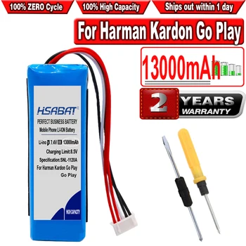 Baterai Speaker HSABAT 13000mAh GSP1029102 01 untuk Speaker Mini Harman Kardon Go Play / Go Play Polimer Lithium Polimer Li-Polimer