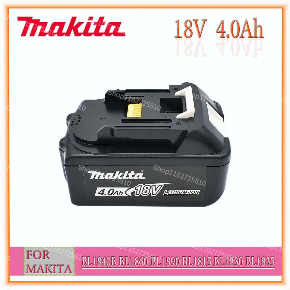 Baterai li-ion Makita 18V 4.0 Ah Untuk Baterai Alat Listrik Pengganti Makita BL1830 BL1815 BL1860 BL1840 - 0