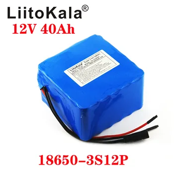 Baterai lithium LiitoKala 12v 20ah 30ah 40ah arus tinggi kapasitas besar motor lampu xenon baterai cadangan seluler