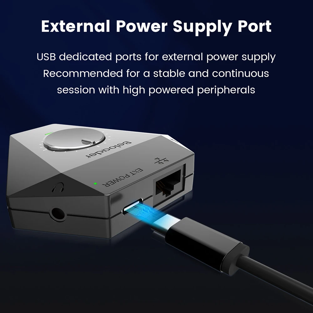 Beloader Pro Adaptor yang Kompatibel dengan Bluetooth Adaptor Konverter Kecepatan Tinggi Jack USB 3.5 Mm Aksesori Permainan Plug and Play Nirkabel - 4