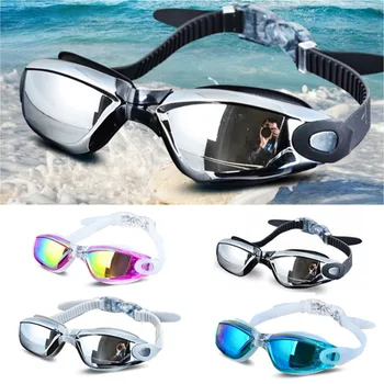 Berenang Kacamata Tahan Air Wanita Pria Anti Kabut Perlindungan Sinar UV Pakaian Renang Kacamata Profesional Menyelam Air Gafas Kacamata Renang
