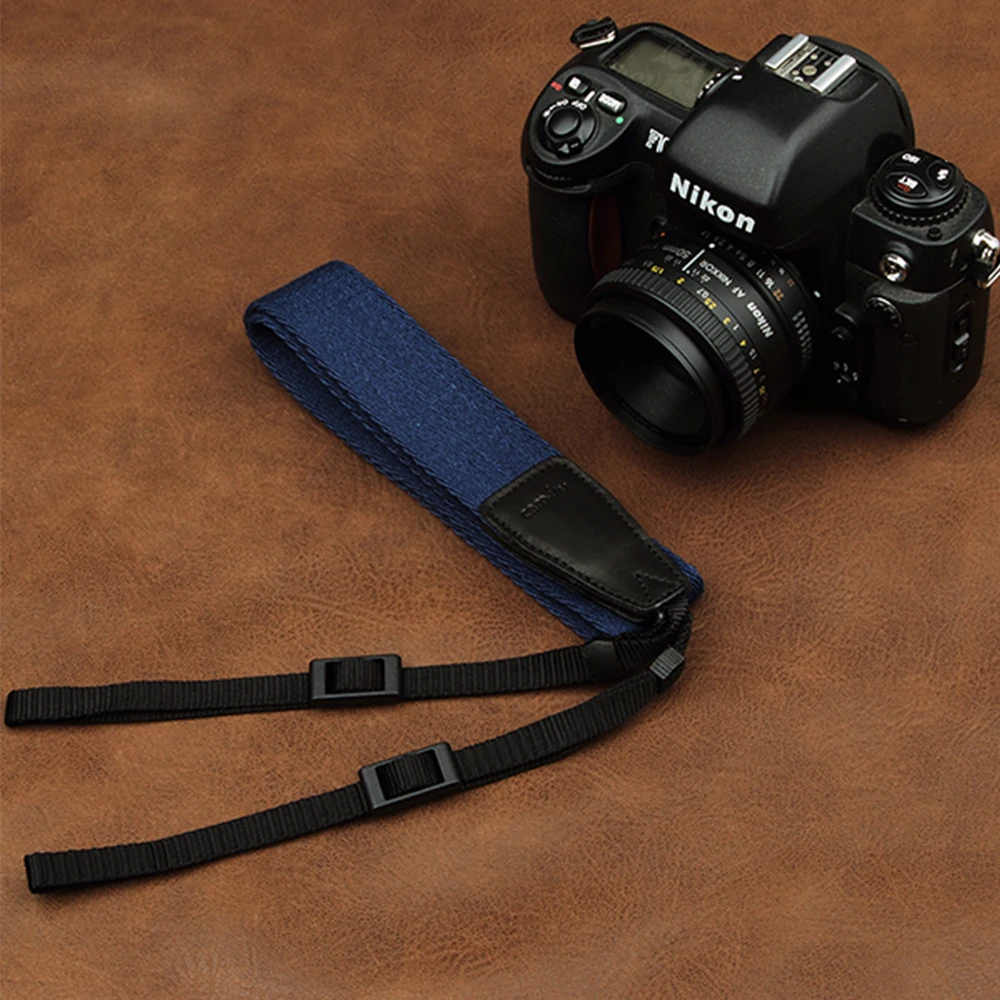 cam-in 8001-8015 Universal Dapat Disesuaikan Tali Kamera Kulit katun Sabuk Pembawa Bahu Leher untuk Kamera Canon Sony Nikon SLR - 2