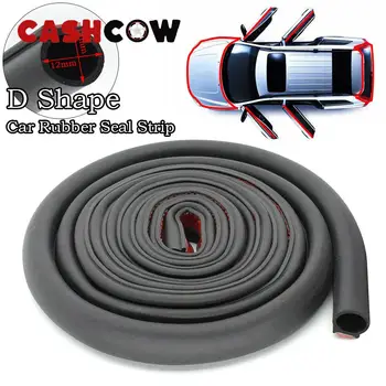 Cashcow Mobil 2 M 6 M Universal Karet Pintu Seal Strip Besar D-Jenis Penyegelan Weatherstrip Isolasi Kebisingan EPDM Tahan Air untuk Auto