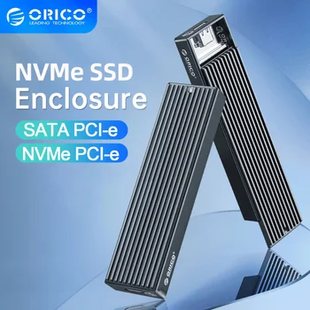 Casing SSD ORICO M. 2 Penutup NVME, Casing USB NGFF M2 SATA, Casing SSD PCIe Gen2 10 Gbps, Kotak SSD SATA NGFF 5 GBPS untuk PCIE SATA NVME