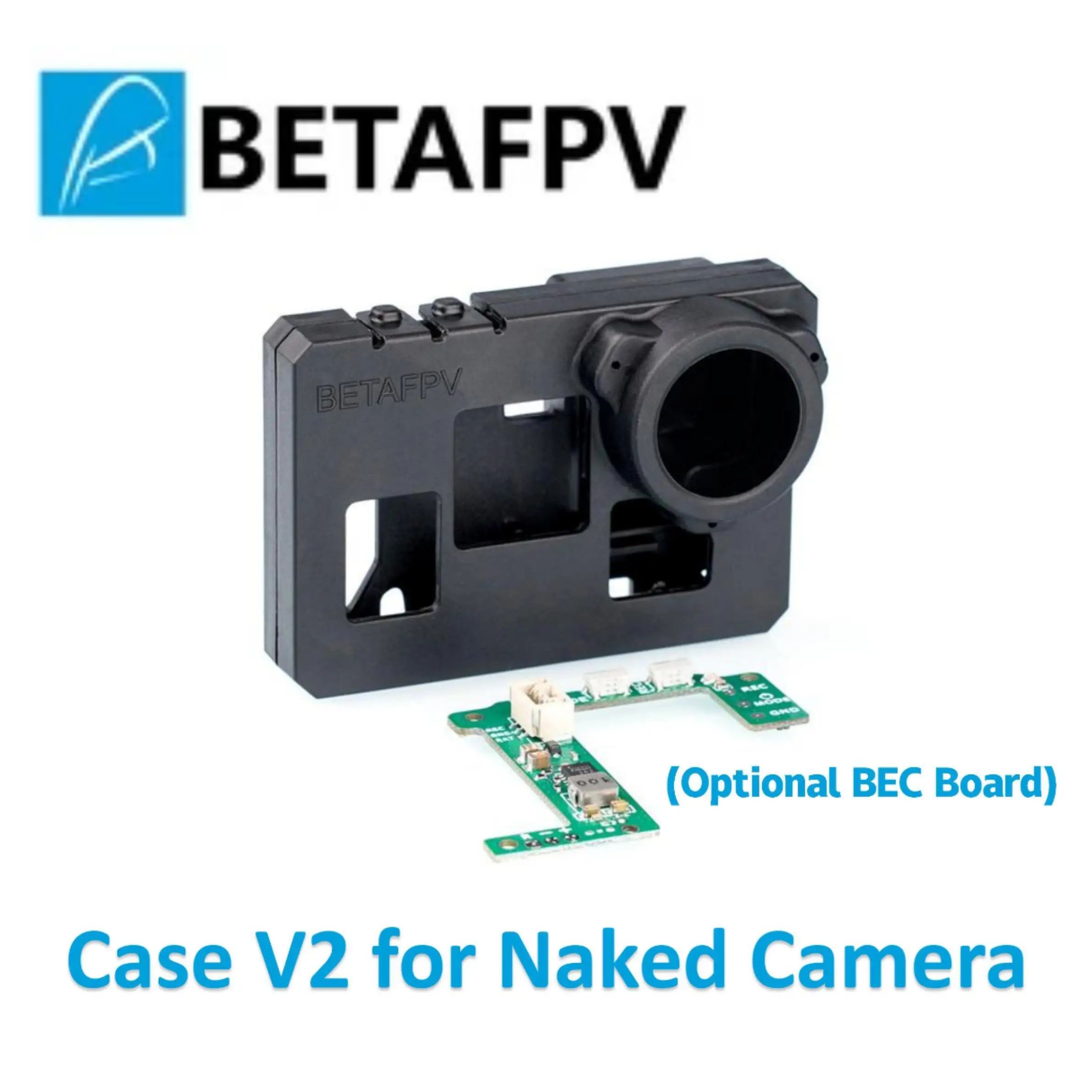 Casing BETAFPV V2 untuk Kamera Telanjang dengan Casing Pelindung Papan BEC untuk GoPro Hero 6/7 Ringan Bahan Tahan Lama - 2