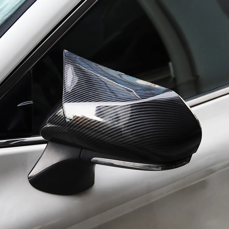 Casing Pelindung Cangkang Kaca Spion Mobil Serat Karbon Penutup Sayap Samping untuk Toyota Camry XV70 2018-2020 2022 2023 Aksesori - 1