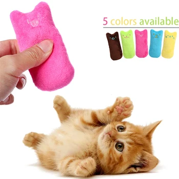 Catnip Mainan Kucing Peliharaan Dapat Mengunyah Gigi Membersihkan Persediaan Bau Mulut Mainan Jempol Mini Mainan Interaktif Mewah Perlengkapan Pendamping Hewan Peliharaan