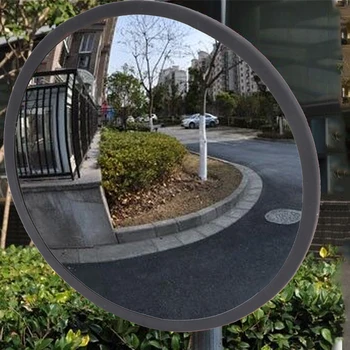 Cermin Keamanan Cermin Pengawasan Lalu Lintas Profesional Cermin Jalan Sudut belok cermin cekung-cembung bulat reflektif