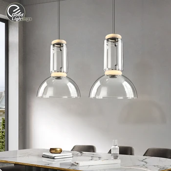 Desain Modern Kaca LED Lampu untuk Ruang Makan Tangga Ruang Tamu Bar Dapur Nordic Kaca LED Pendant Light Dekorasi