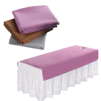 Difilmkan Tahan Air Oilproof Sprei untuk Salon Kecantikan SPA Pijat Seprai Bed Table Cover Lembar dengan / Tanpa Lubang