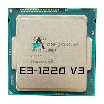 Digunakan Xeon E3-1220 v3 E3 1220v3 E3 1220 v3 Prosesor CPU Quad-Core Quad-Utas 3.1 G Hz 80W LGA 1150